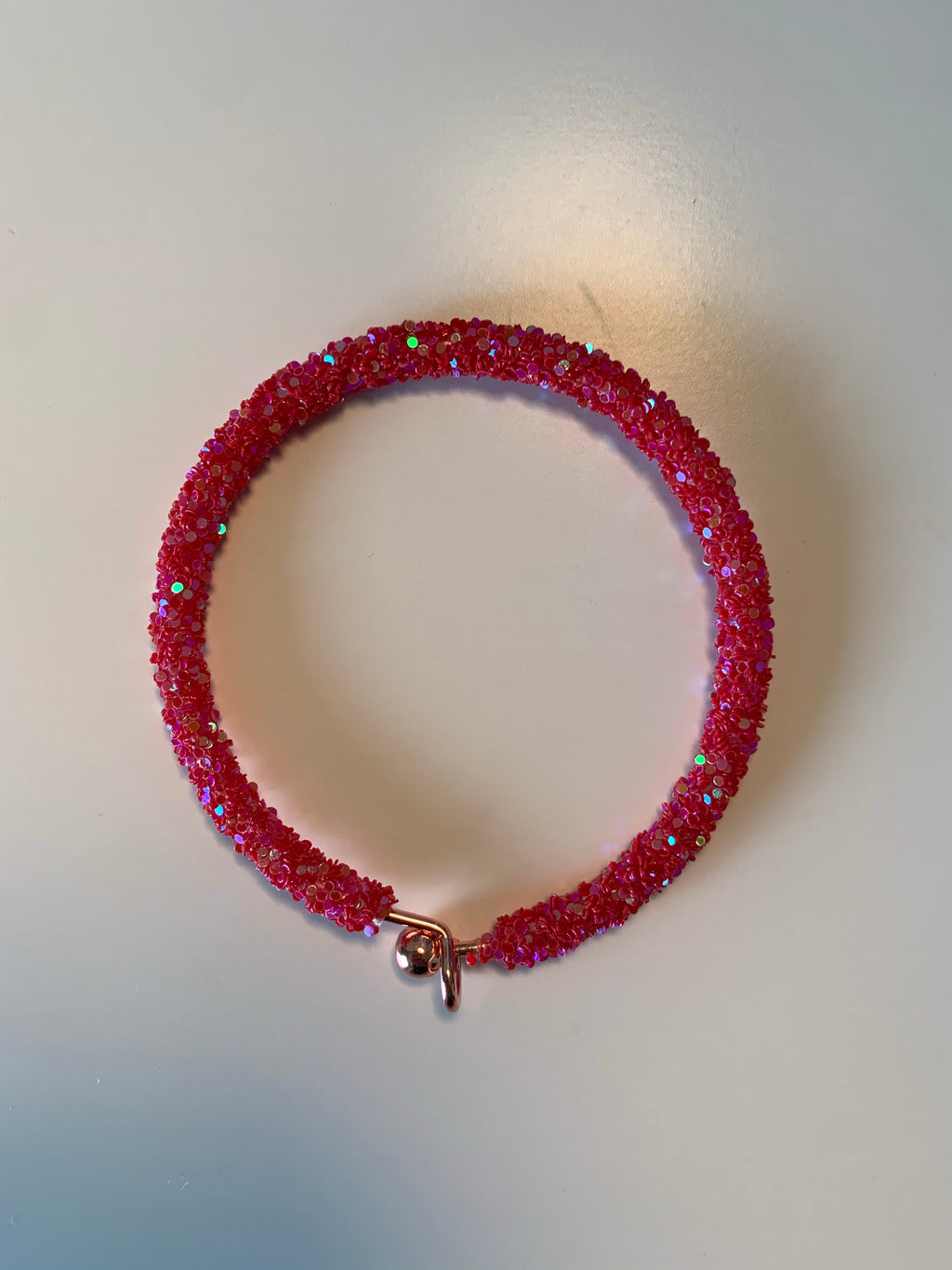 Candy Apple Glitter Bracelet