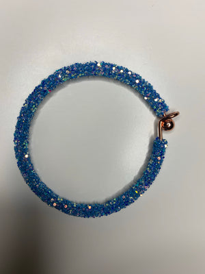 Blue Glitter Bracelet