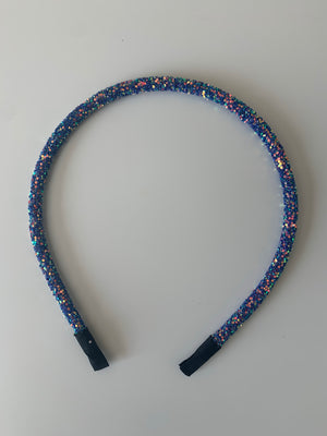 Indigo Glitter Headband