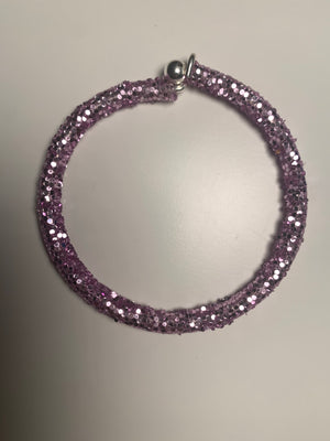 Amethyst Glitter Bracelet