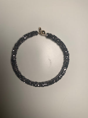 Gunmetal Glitter Bracelet