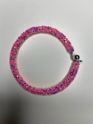 Pink Glitter Bracelet