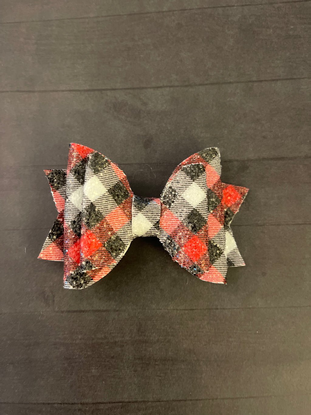 St Nick Glitter Plaid