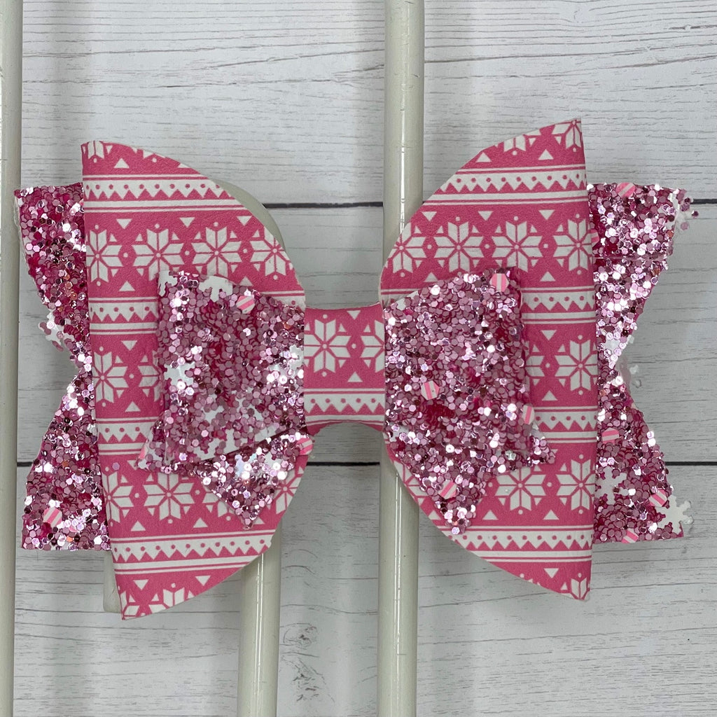 Pink Snowflake Sweater