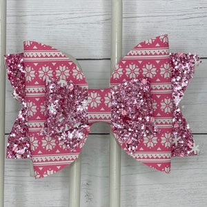 Pink Snowflake Sweater